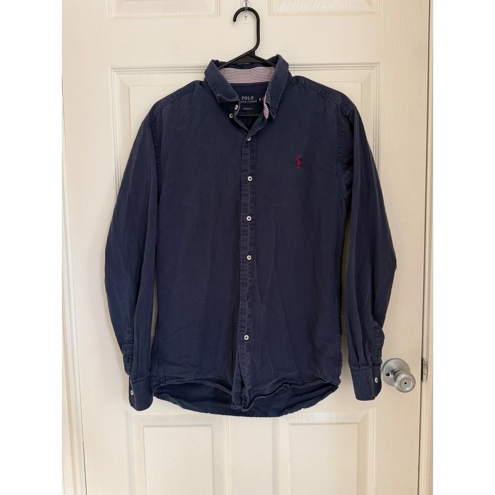 Polo Ralph Lauren Navy Custom Fit Shirt Men’s XL